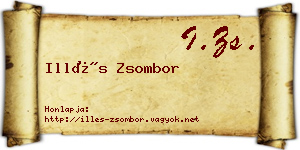 Illés Zsombor névjegykártya